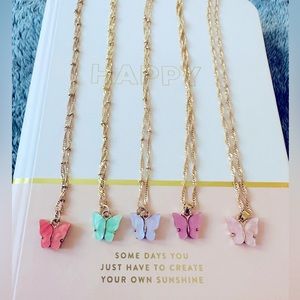 NWT Butterfly Necklace Bundle🦋🩷
